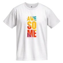 Awesome T-Shirt – Vibrant DTF Print Cotton Tee